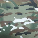 テフロン100％ポリエステル織防水屋外軍隊迷彩レインジャケットファブリック